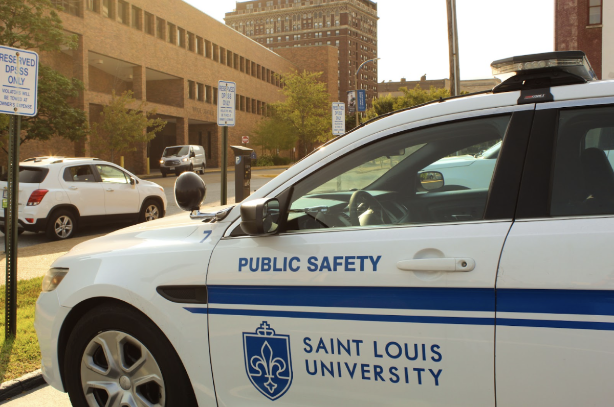 Department of Public Safety officers patrol Saint Louis University and its perimeter 24/7 in an effort to protect the campus community. 
